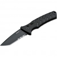 Автоматический складной нож Boker Strike Tanto All Black, сталь AUS-8, рукоять алюминий купить в Екатеринбурге