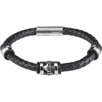 Браслет Zippo Three Charms Leather Bracelet 3 с шармами (20 см) купить в Екатеринбурге