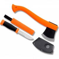 Набор Morakniv Outdoor Kit Orange, нож Morakniv 2000 нержавеющая сталь, цвет оранжевый + топор купить в Екатеринбурге