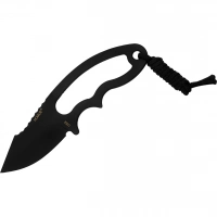 Нож с фиксированным клинком Hogue EX-F03 Neck Knife, сталь 154CM Black Ceracote, рукоять нержавеющая сталь купить в Екатеринбурге