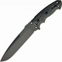 Нож с фиксированным клинком Hogue Wharncliffe EX-A05, клинок черный, сталь A2, рукоять черный G-Mascus купить в Екатеринбурге