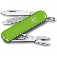 Нож Victorinox Classic SD Colors, Smashed Avocado (0.6223.43G) светло-зелёный, 7 функций 58мм купить в Екатеринбурге