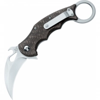 Складной нож Fox IKBS Ball Bearing Karambit, сталь Elmax, рукоять титановый сплав 6Al4V, чёрный купить в Екатеринбурге