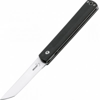 Складной нож Wasabi G10 — Boker Plus 01BO630, лезвие сталь 440C Satin, рукоять стеклотекстолит G-10, чёрный купить в Екатеринбурге