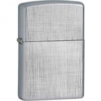 Зажигалка ZIPPO Linen Weave с покрытием Brushed Chrome, латунь/сталь, серебристая, матовая, 36x12x56 мм купить в Екатеринбурге